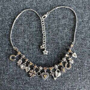 Brighton Reversible Gold & Black Lucky Charm necklace